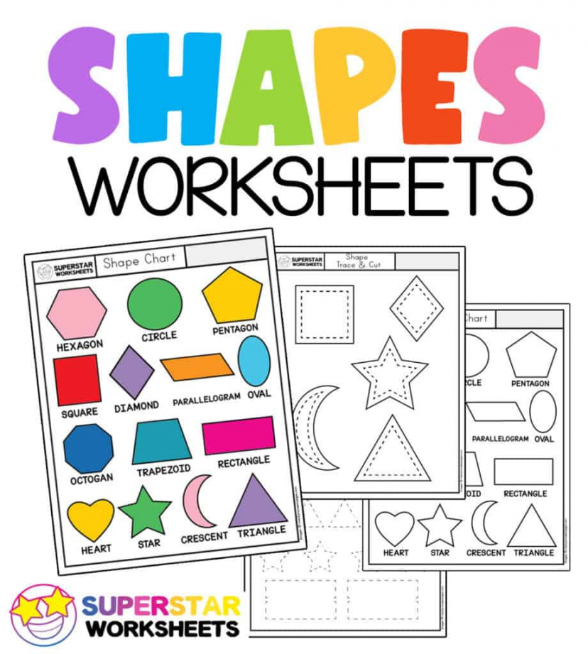 Shape Worksheets - Superstar Worksheets - FREE Printables - Free Printable Shapes Worksheets