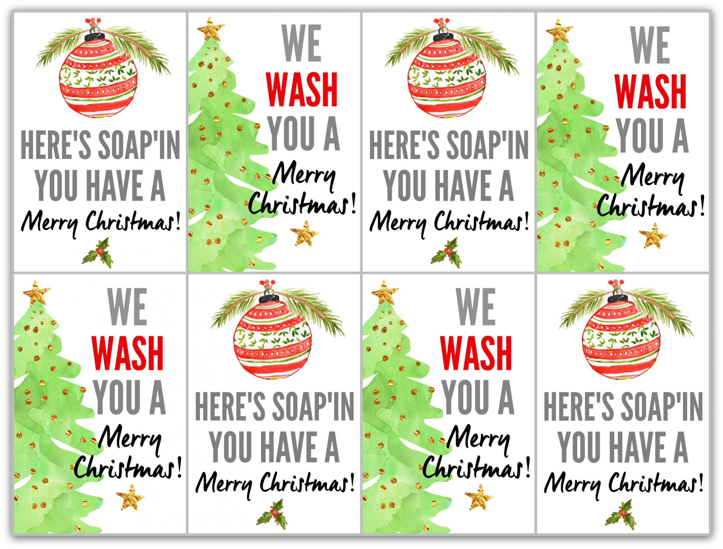 Soap Gifts with Free Printable Tags  Christmas gift tags free  - FREE Printables - Christmas Tags Free Printable