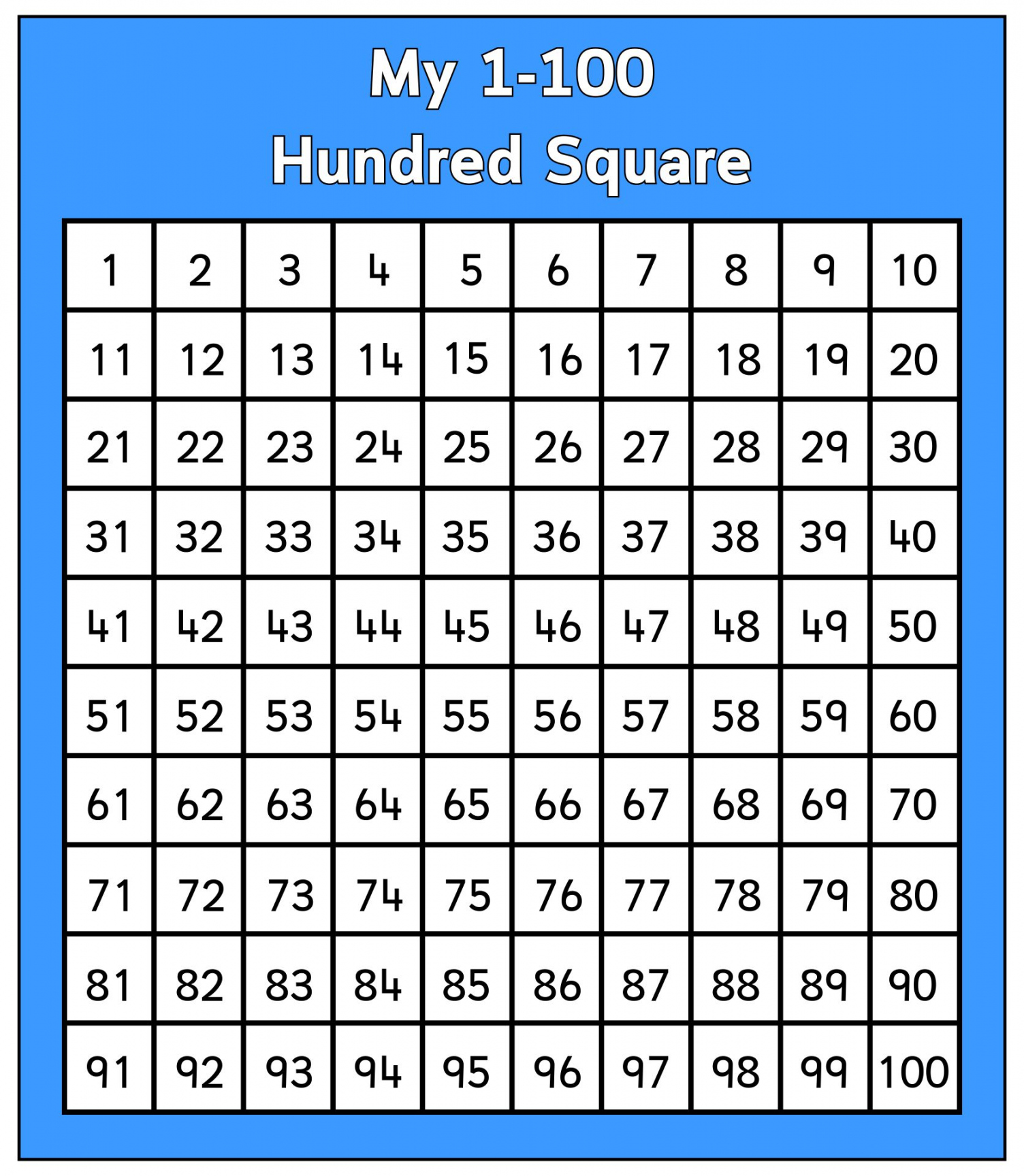 Square Printable - Printable Word Searches - FREE Printables - 100 Squares Printable Free
