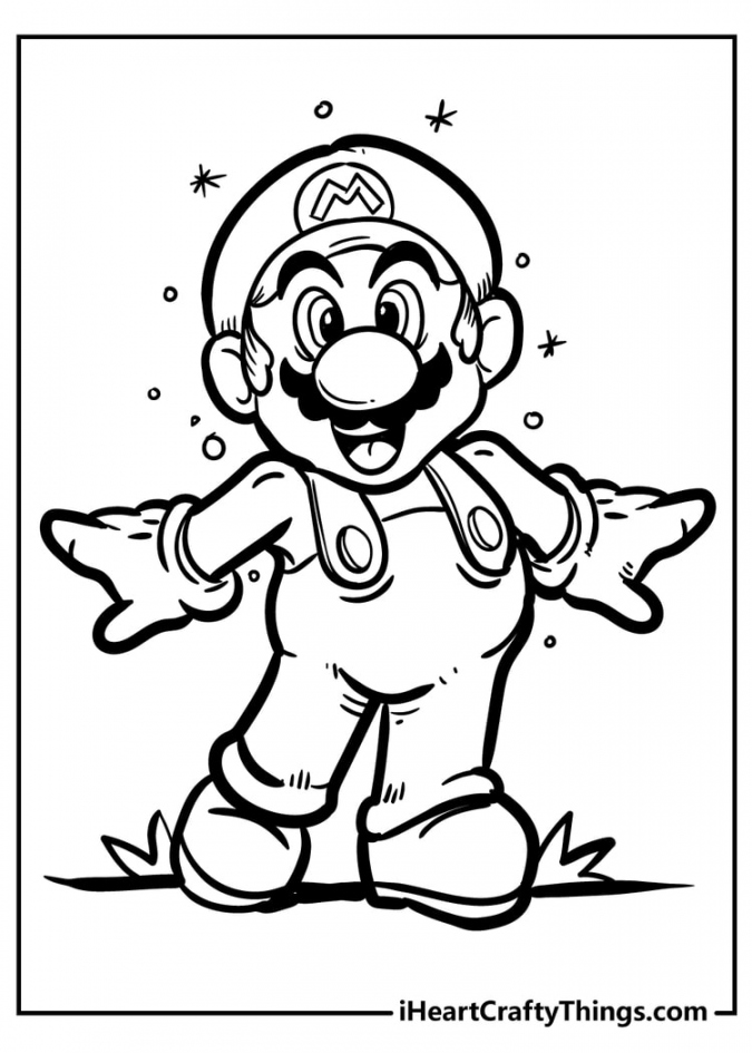 Super Mario Bros Coloring Pages - New And Exciting () - FREE Printables - Free Printable Mario Coloring Pages