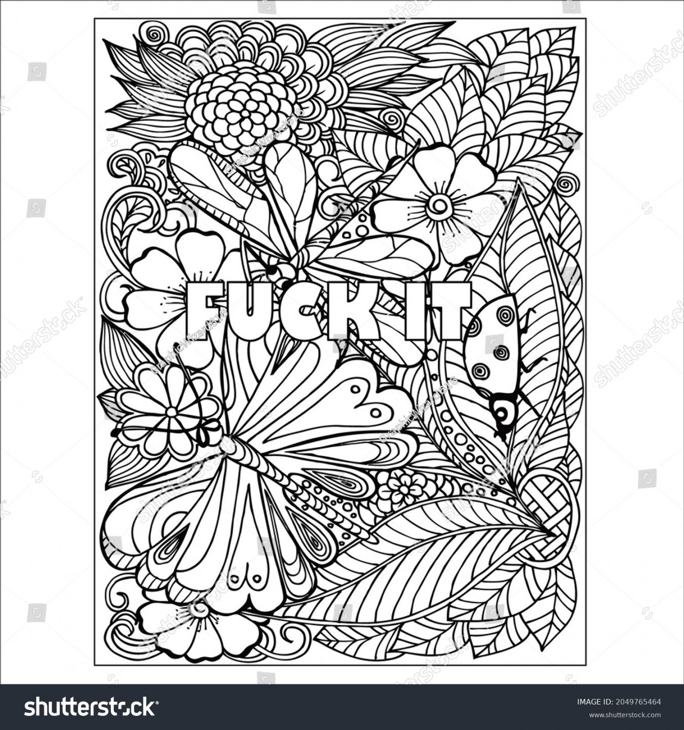 , Swear Words Coloring Images, Stock Photos & Vectors  - FREE Printables - Free Printable Inappropriate Coloring Pages For Adults