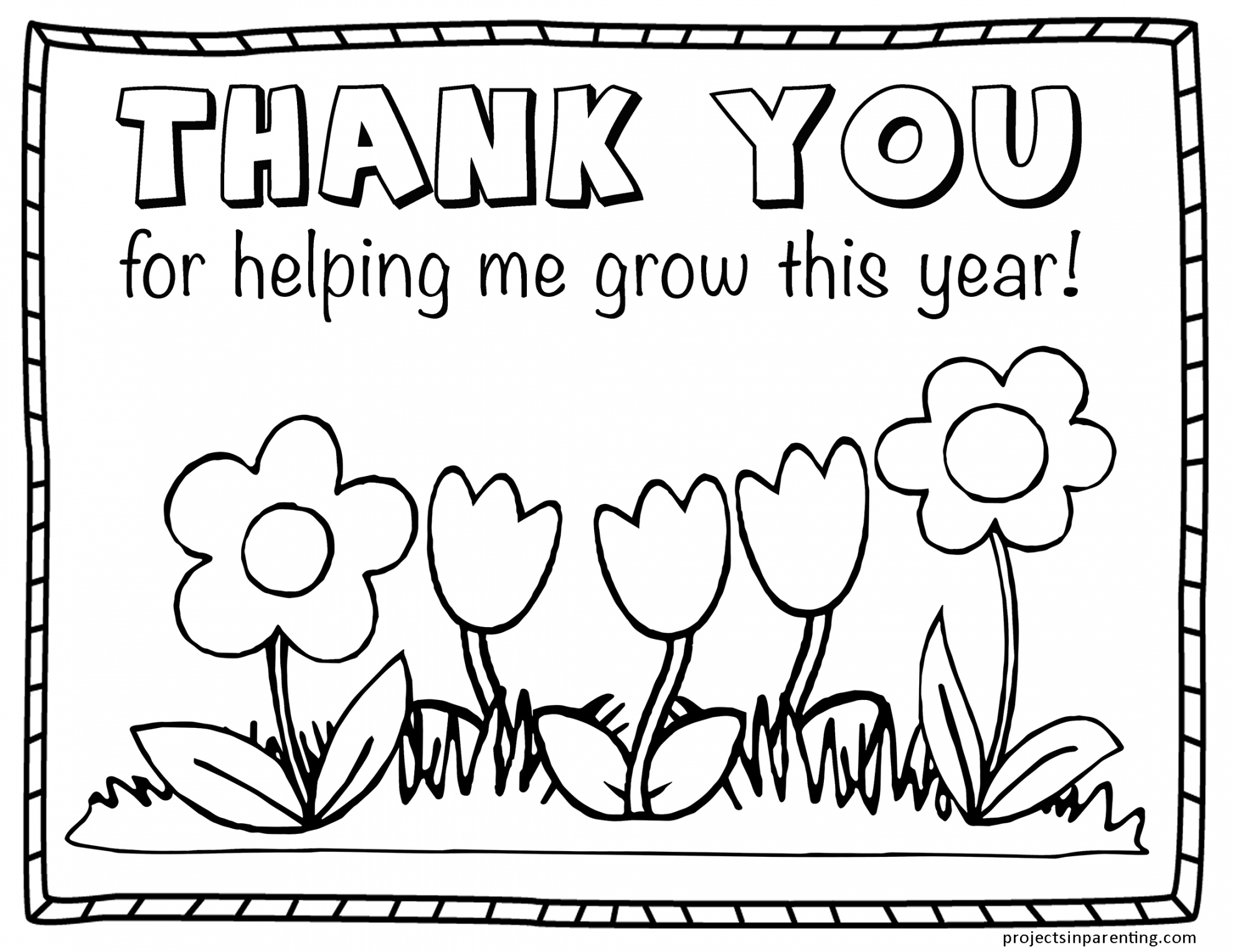 Teacher Appreciation Coloring Page  Projects In Parenting - FREE Printables - Free Printable Teacher Appreciation Cards To Color