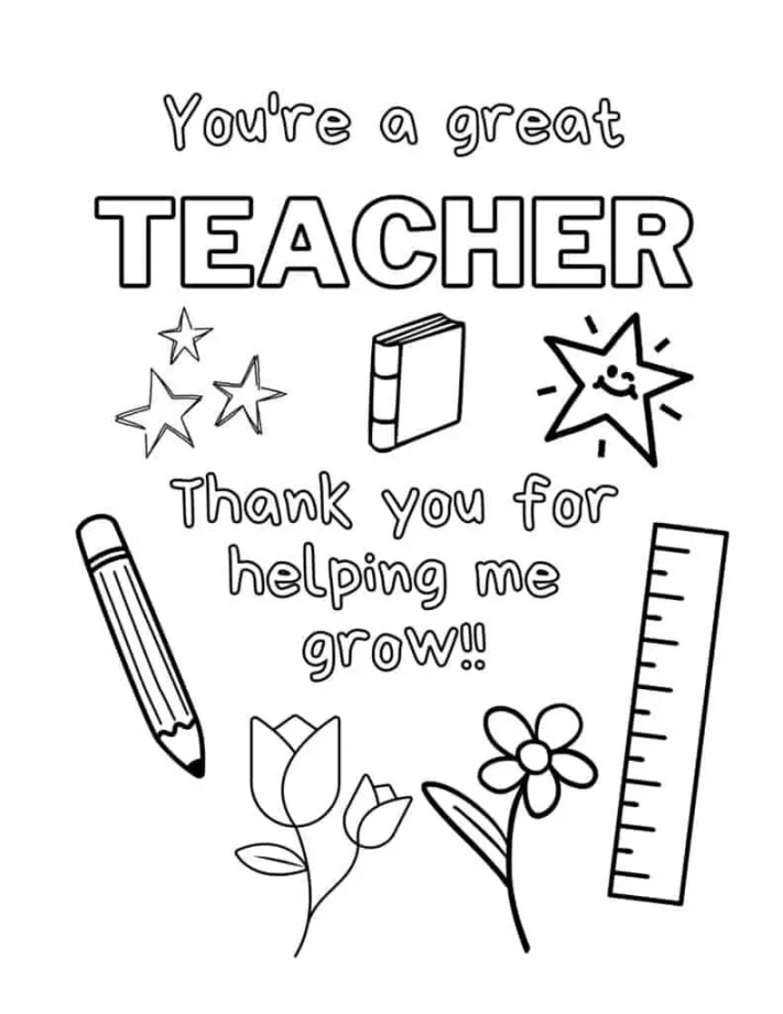 Teacher Appreciation Coloring Pages - (Free Printables) - FREE Printables - Free Printable Teacher Appreciation Cards To Color