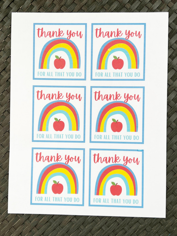 Thank You Teacher Appreciation Tags - Leah With Love - FREE Printables - Free Printable Teacher Appreciation Tags