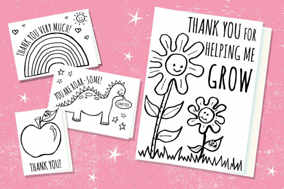 Thank You Teacher Cards – Free Printables  Giggly.co - Free Printable Thank You Teacher Card Printable