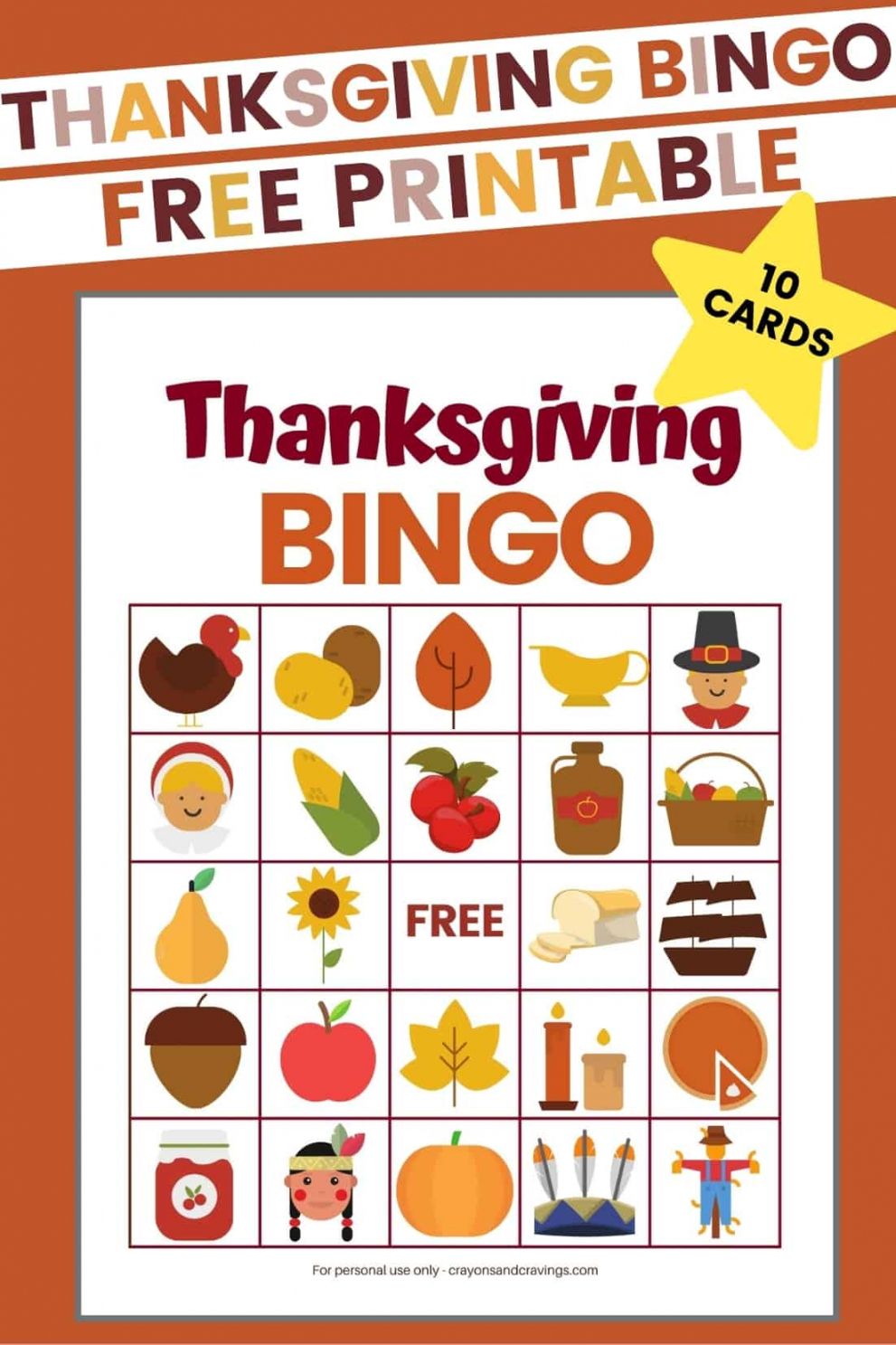 Thanksgiving Bingo Game (FREE Printable!) - FREE Printables - Free Printable Thanksgiving Bingo
