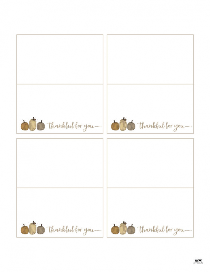 Thanksgiving Place Cards -  FREE Printable Sets  Printabulls - FREE Printables - Free Printable Thanksgiving Place Cards