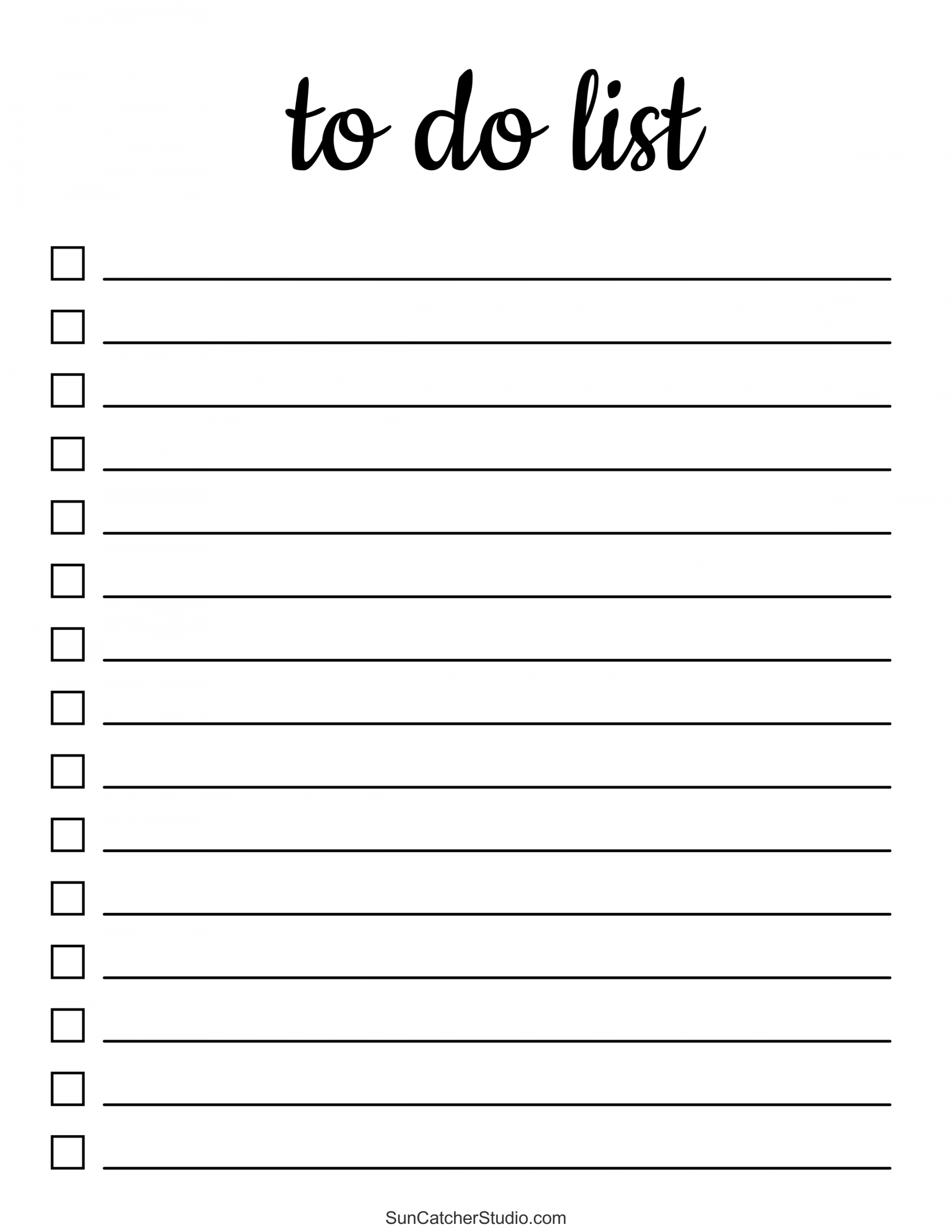 To Do List (Free Printable PDF Templates) – Things To Do – DIY  - FREE Printables - To Do List Printable Free