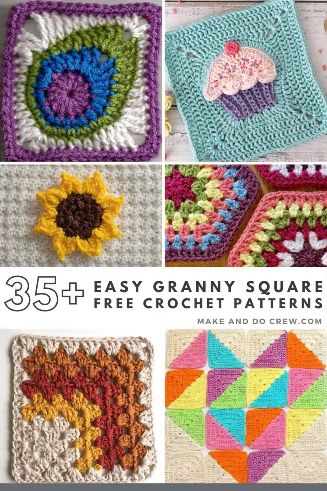 Unique Granny Square Patterns + (Tips for the Perfect Square) - FREE Printables - Free Printable Crochet Granny Square Patterns