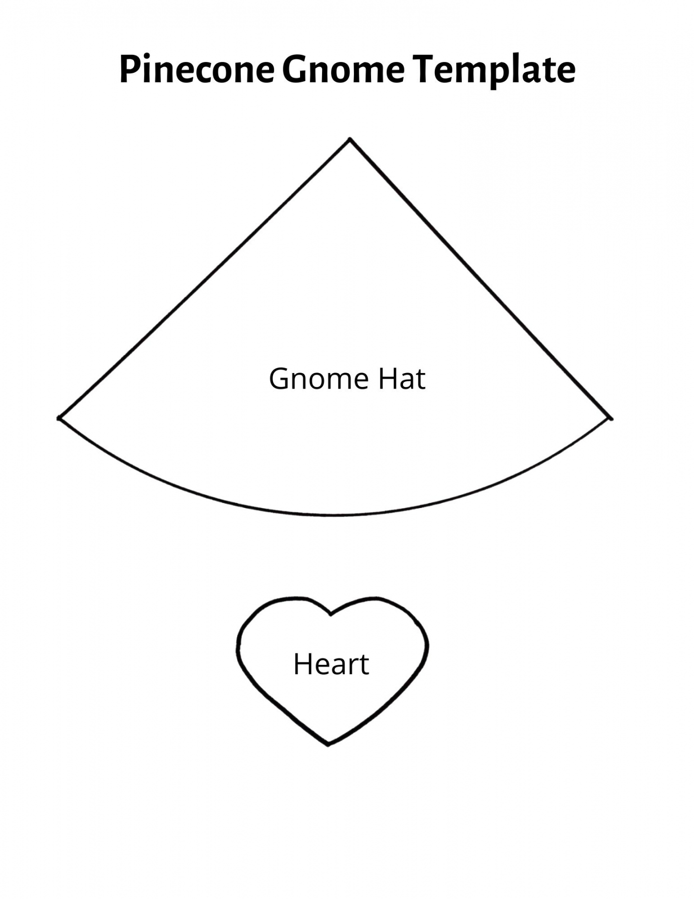 Valentine Pinecone Gnome Hat Template - Payhip - FREE Printables - Template Free Printable Gnome Hat Pattern