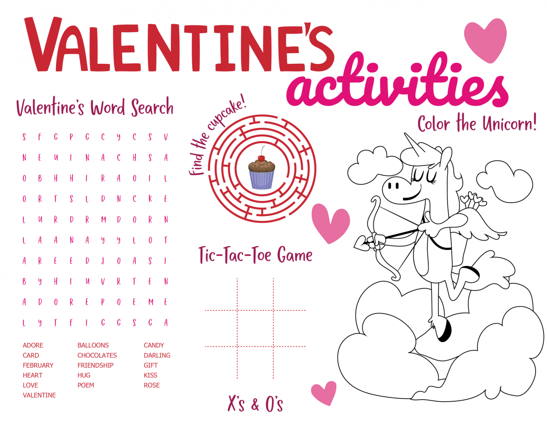 Valentines Day Worksheet Printables To Use - FREE Printables - FREE Printables - Free Printable Valentine