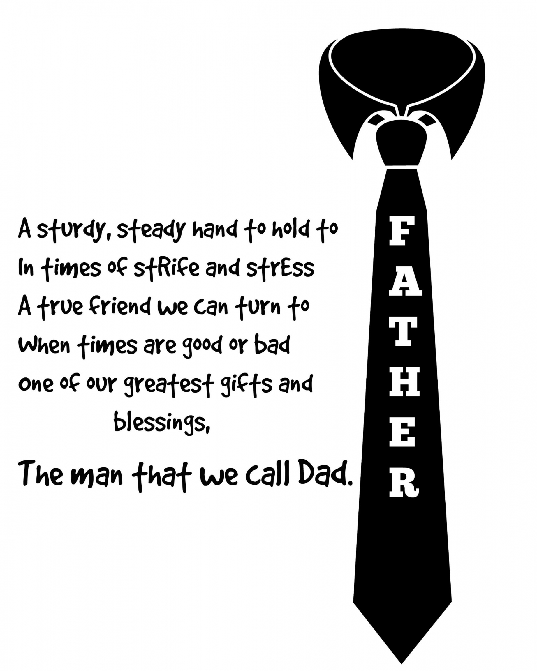 Verizon Fios Buisness - FREE Printables - Fathers Day Poems Free Printable