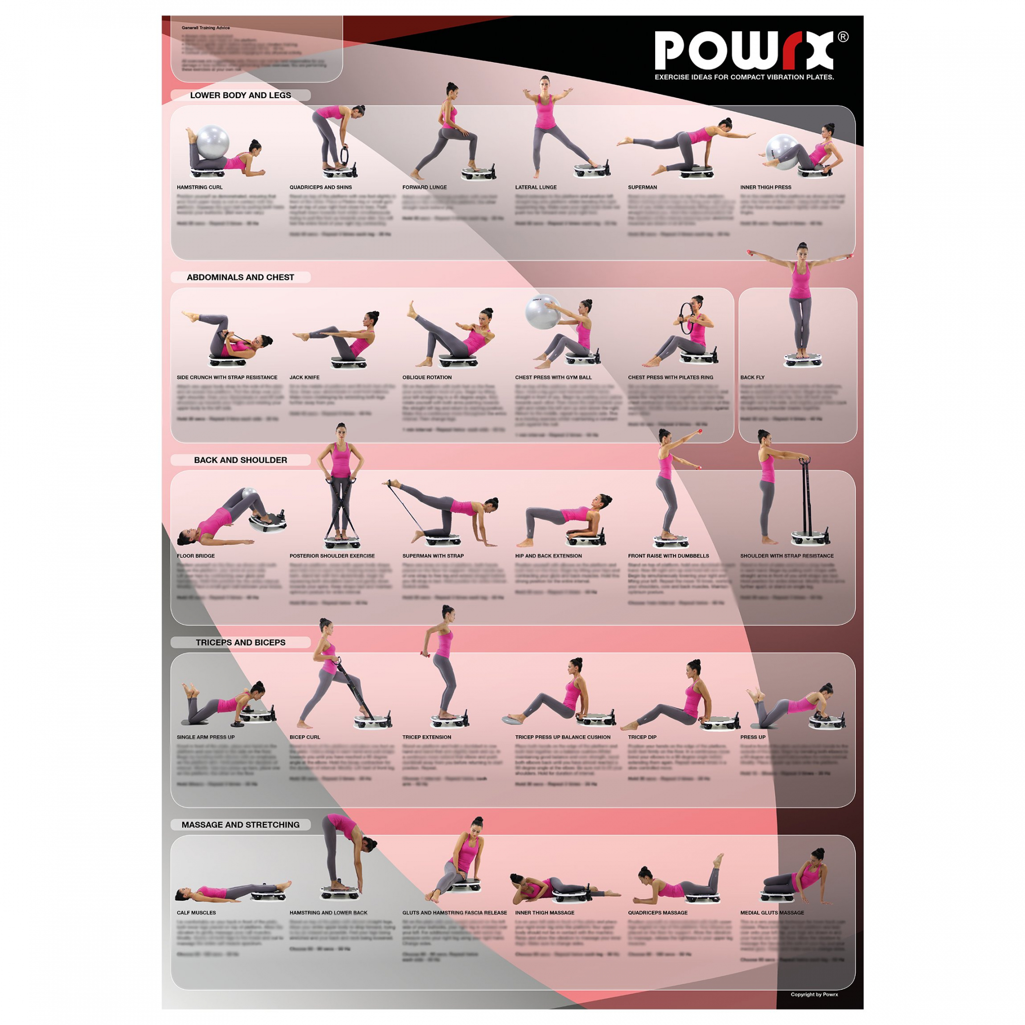 Whole Body Vibration Training Chart for Portable Vibration Fitness Machines  Plus Free Personal Training Plan - FREE Printables - Printable Free Vibration Plate Exercise Chart