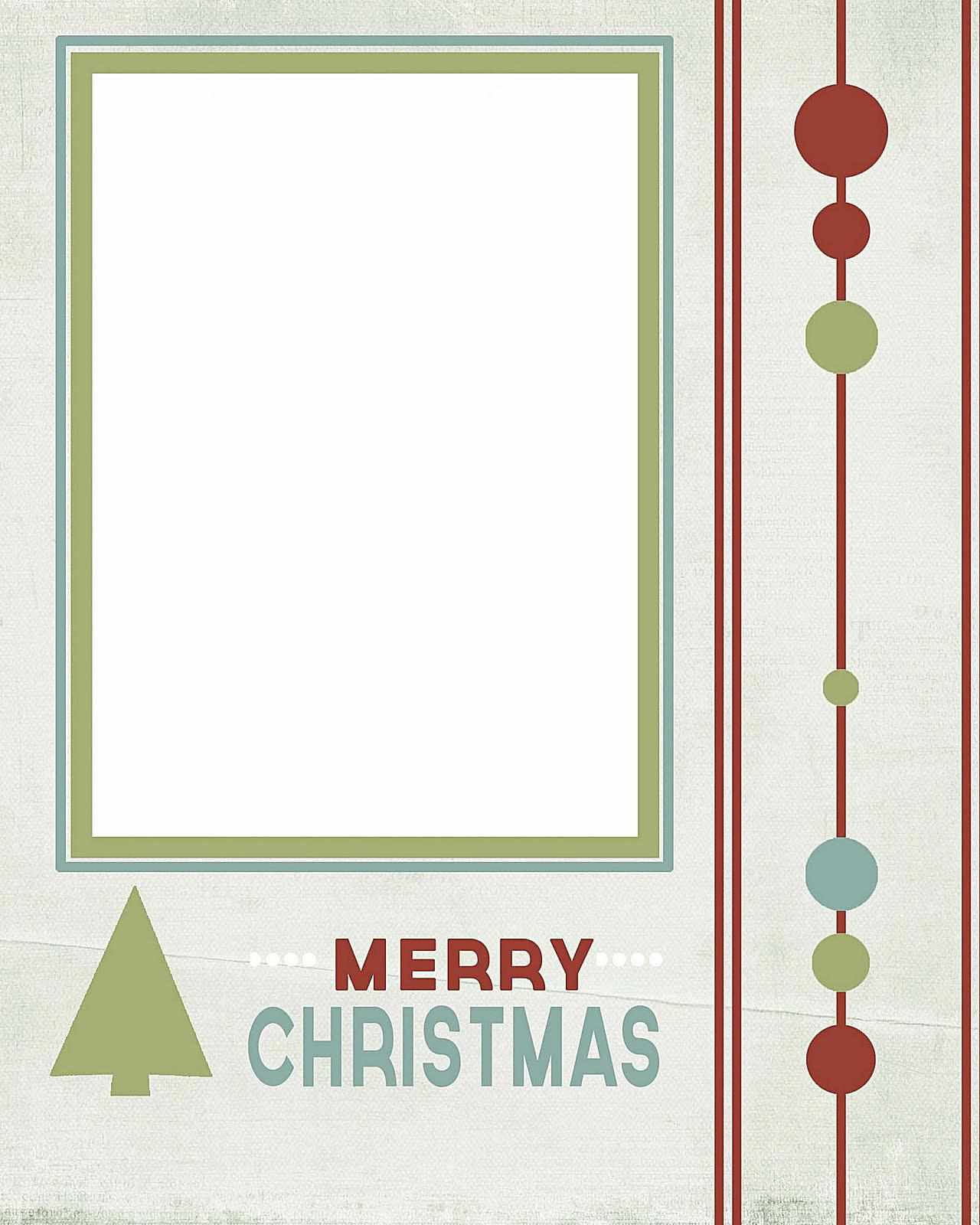 10 Free Templates For Christmas Photo Cards inside Free Printable Christmas Card Templates