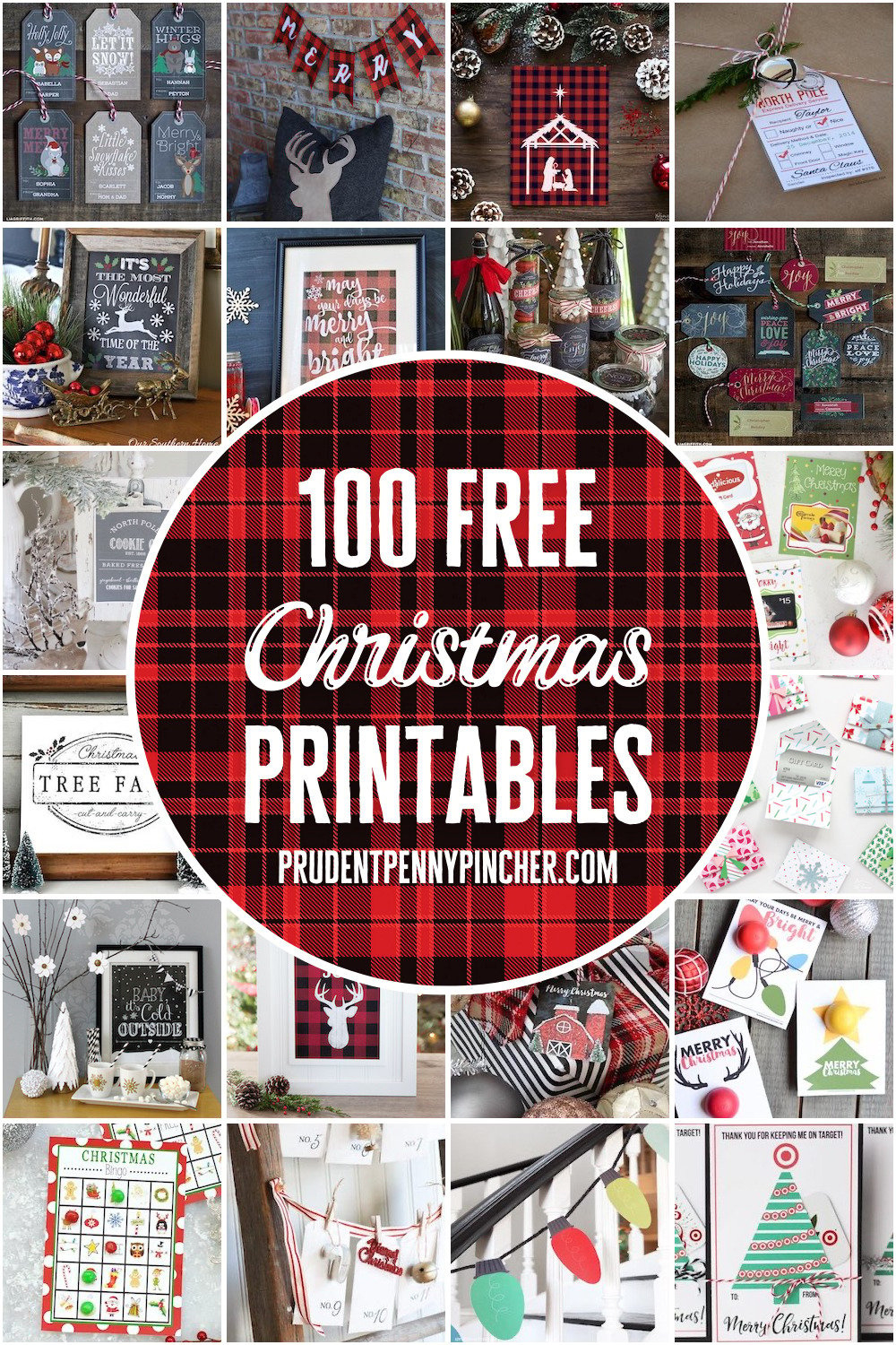 100 Free Christmas Printables For Adults And Kids - Prudent Penny for Free Christmas Printables For Adults