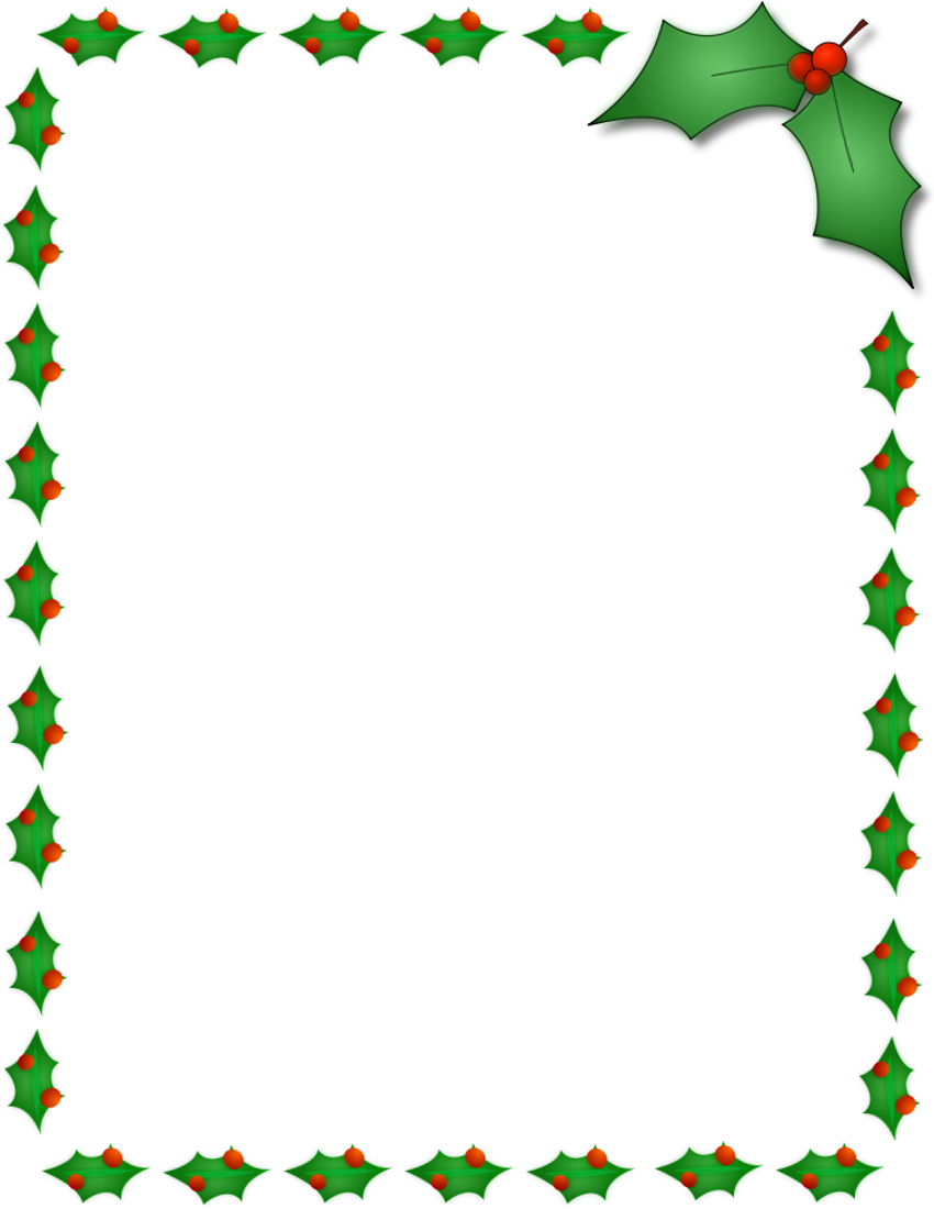 11 Free Christmas Border Designs Images - Holiday Clip Art Borders pertaining to Christmas Clipart Borders Free Printable