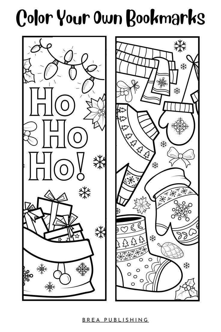 14 Free Printable Christmas Bookmarks To Color regarding Printable Bookmarks For Christmas