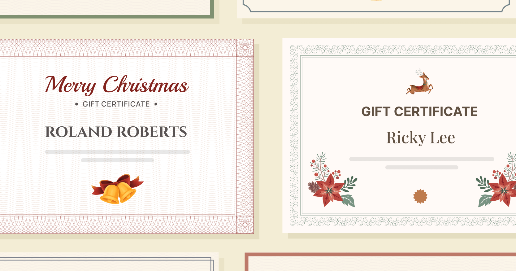 15 Christmas Gift Certificate Templates To Download For Free inside Free Printable Christmas Gift Certificate