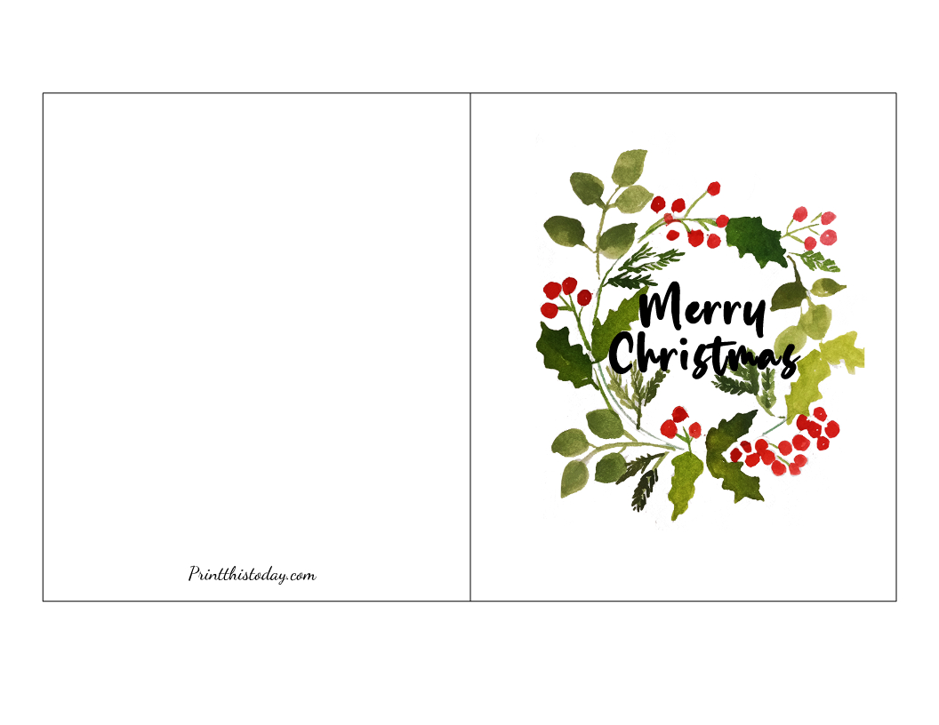 20 Free Printable Christmas Cards For Everyone intended for Printable Christmas Cards For Wife