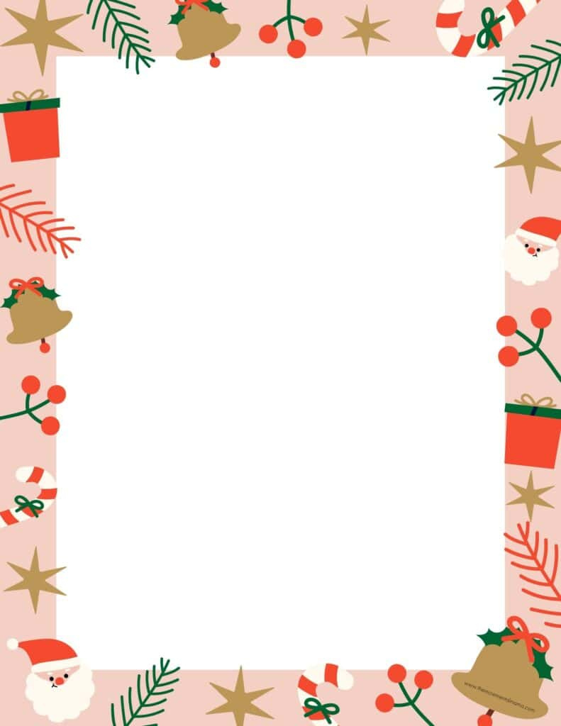 30+ Free Printable Christmas Border Printable Templates - The for Christmas Clipart Borders Free Printable