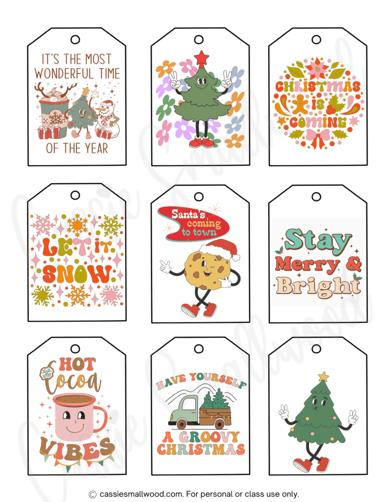 400+ Cutest Printable Christmas Tags (Free Pdf) - Cassie Smallwood inside Free Printable Christmas Labels For Presents