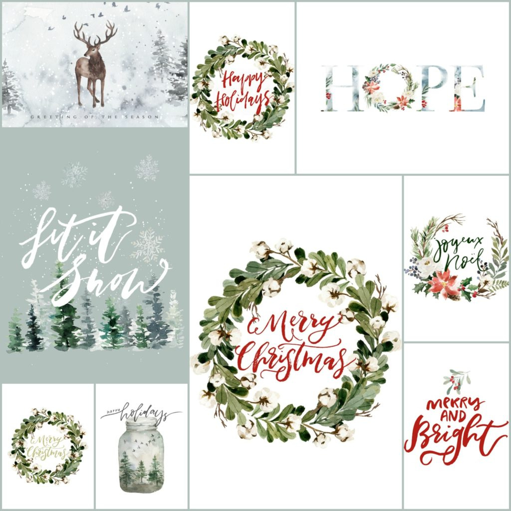 50 Festive Free Christmas Printables For Your Home throughout Free Printable Images Of Christmas