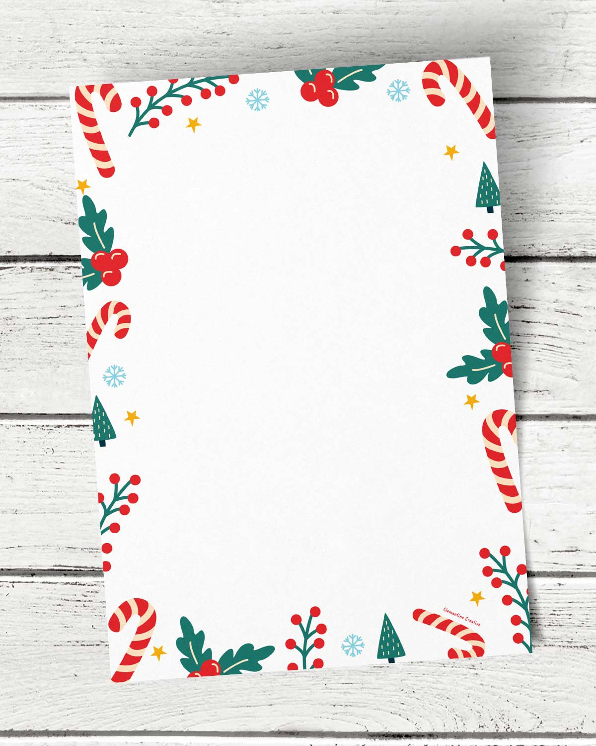 7 Cute Christmas Border Papers (Free Printable Templates in Christmas Border Paper Printable