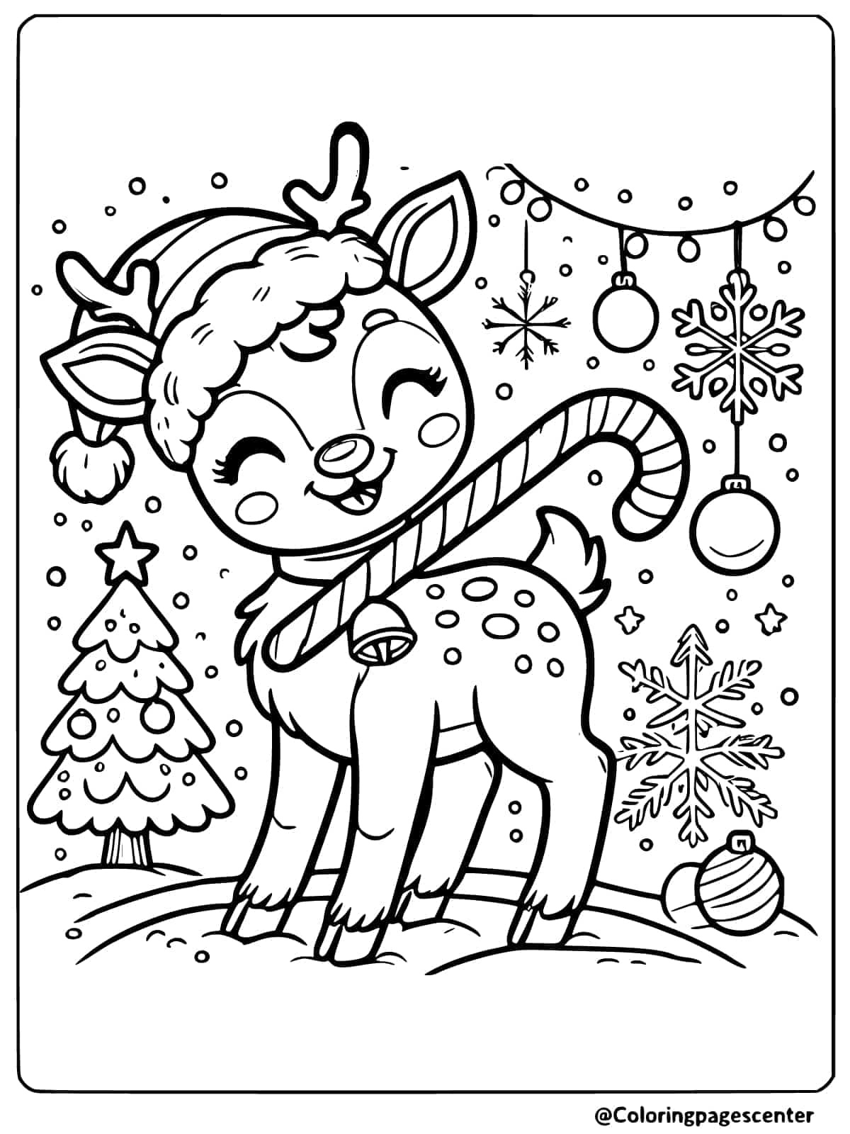 8 Free Reindeer Christmas Coloring Pages To Print in Free Printable Christmas Colouring Sheets