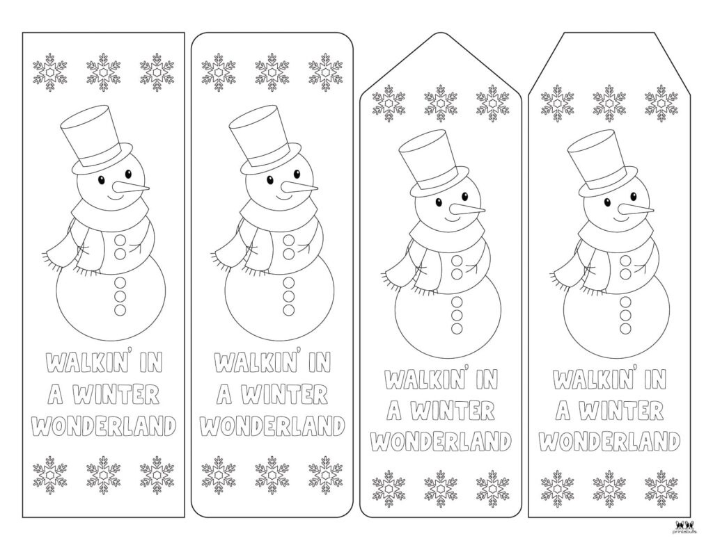 Christmas Bookmarks - 25 Free Bookmarks | Printabulls in Free Printable Christmas Bookmarks