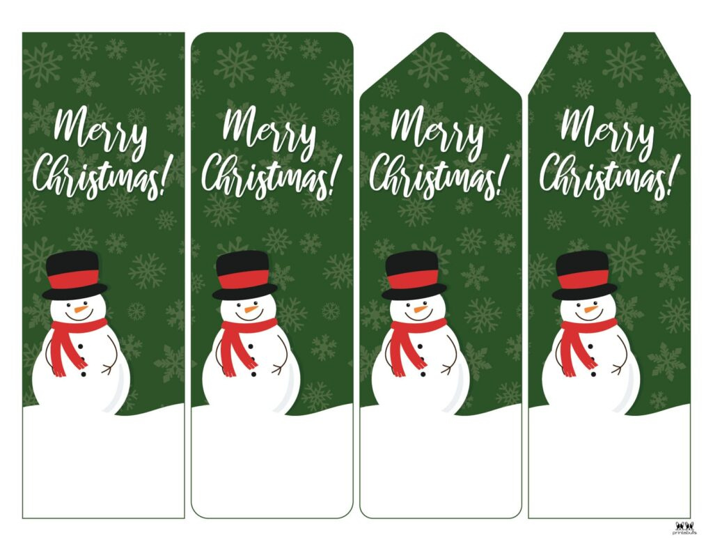 Christmas Bookmarks - 25 Free Bookmarks | Printabulls inside Free Printable Bookmarks Christmas