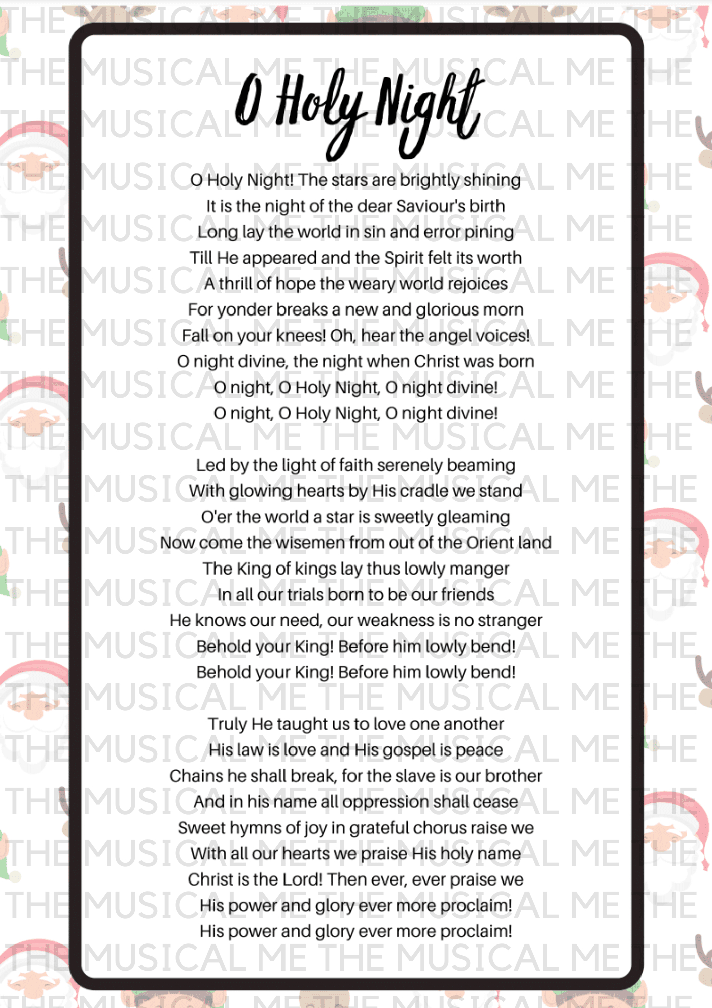 Christmas Carols Lyrics Sheets - Schools Music Market in Christmas Carols Lyrics Printable