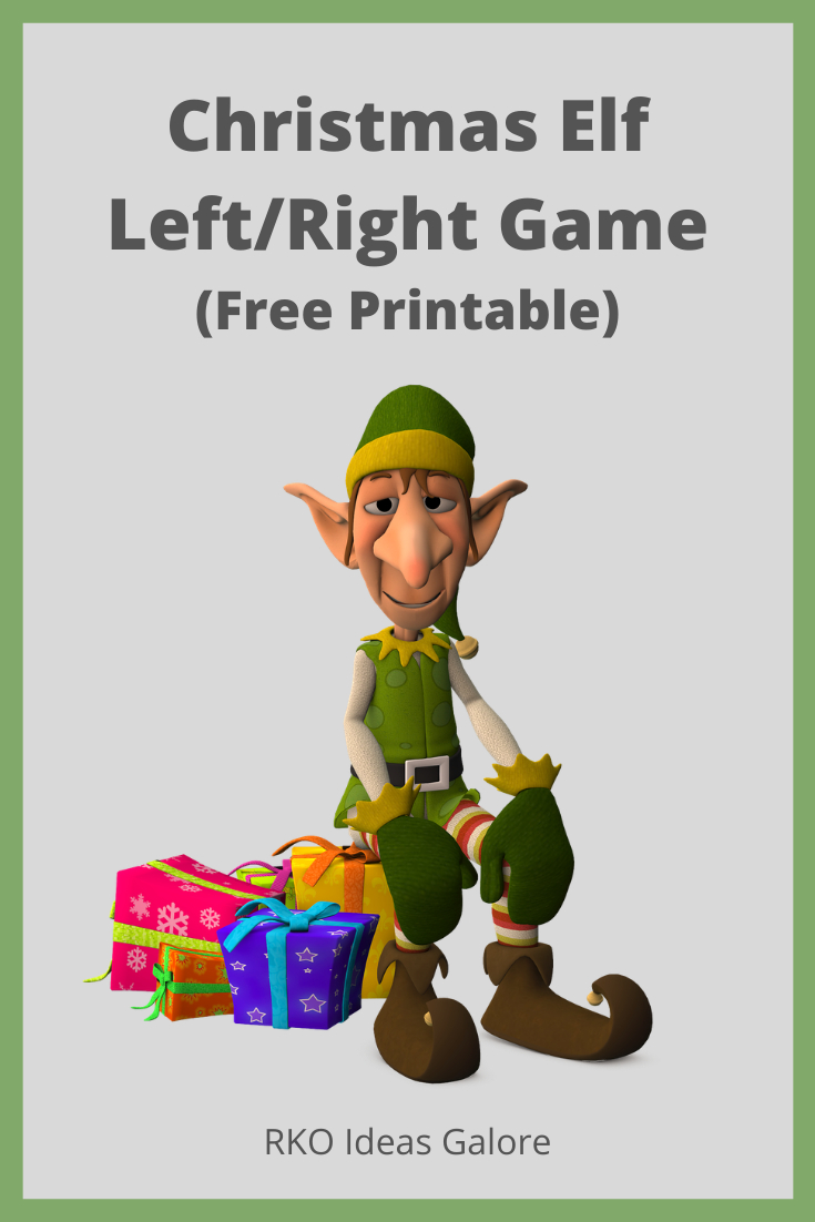 Christmas Left Right Game (Elf Theme) - Rko Ideas Galorekaren regarding Free Christmas Right Left Games Printable