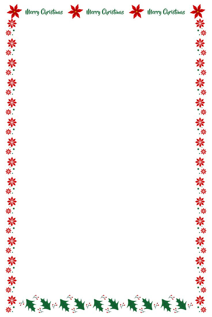 Christmas Letter Head - 10 Free Pdf Printables | Printablee regarding Free Printable Christmas Letterhead