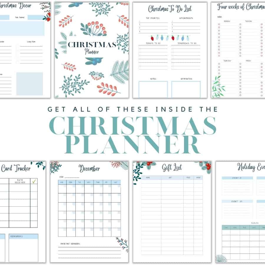 Christmas Planner Printable - Super Easy To Use - Oh She Creates in Free Christmas Planner Printables