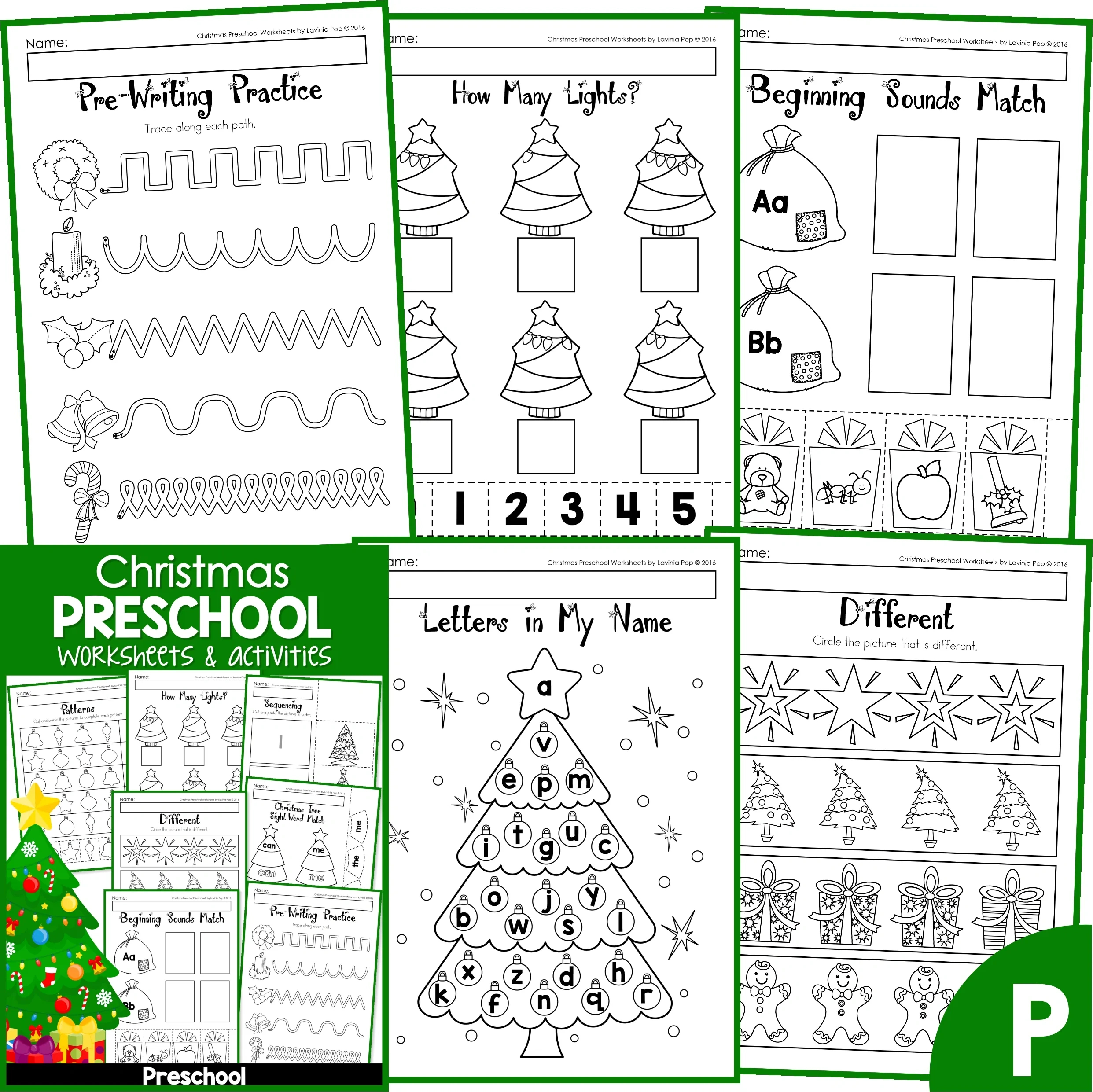 Christmas Preschool Worksheets And Activities No Prep regarding Preschool Christmas Activities Printables