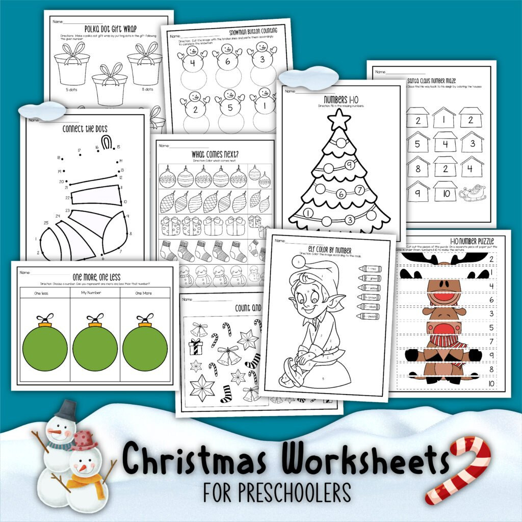 Christmas Printables For Preschoolers - Teaching Mama pertaining to Christmas Printables For Preschoolers