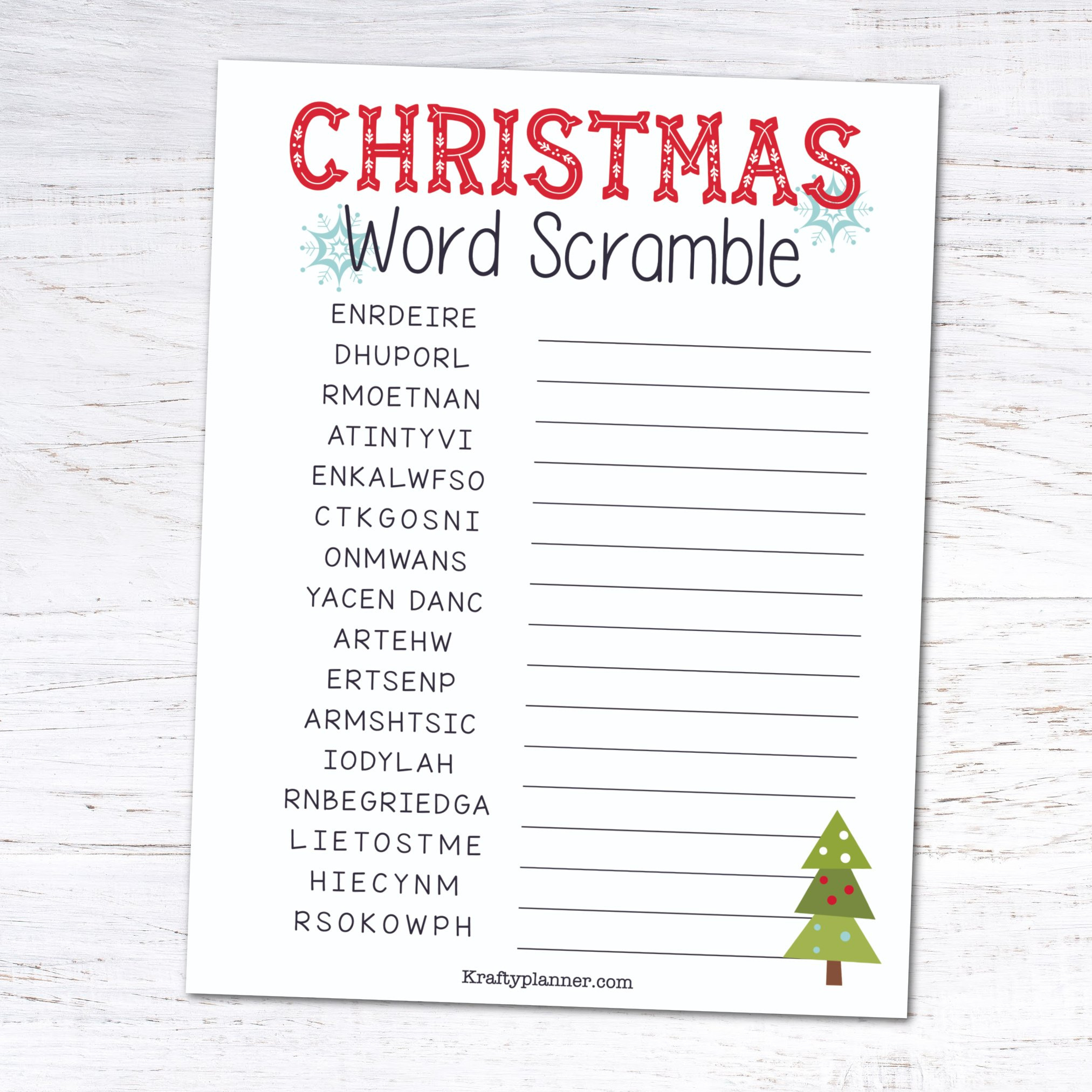 Christmas Word Scramble Shoelacey Game for Christmas Word Scramble Free Printable