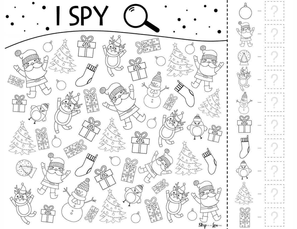 Christmas Worksheets | Skip To My Lou in Christmas Activity Sheets Free Printable