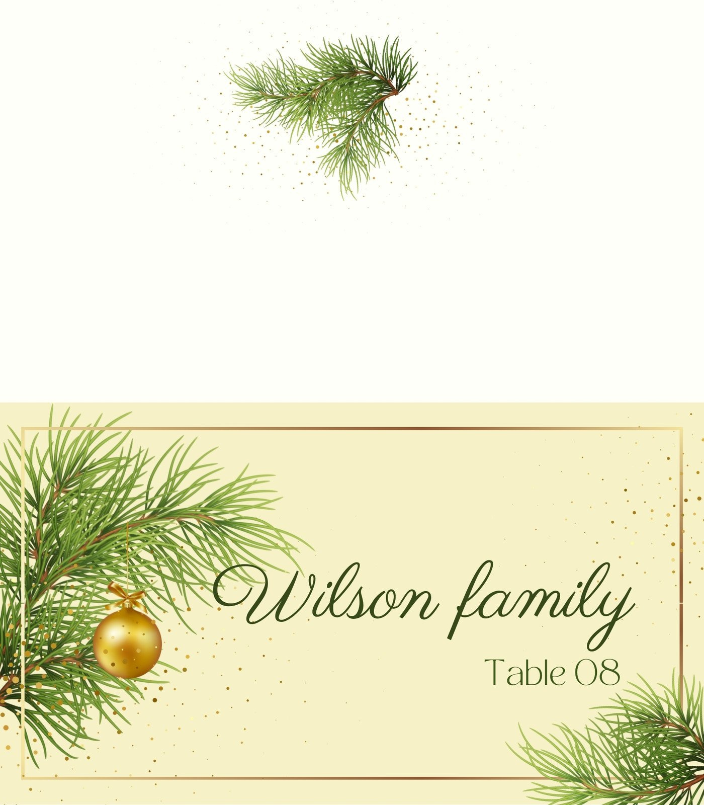 Customize 79+ Christmas Place Card Templates Online - Canva pertaining to Printable Christmas Place Cards