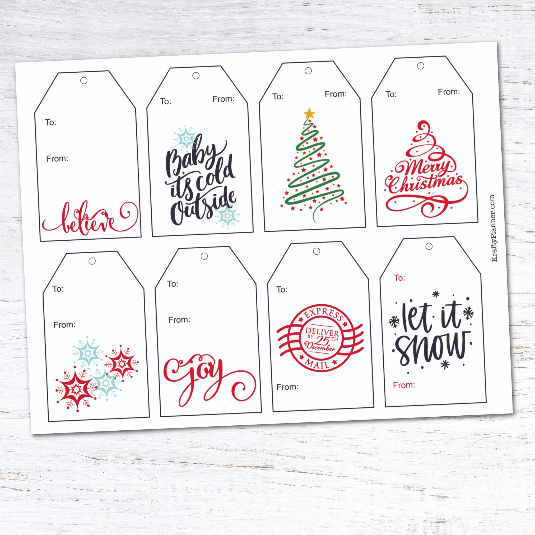 Day 11: Christmas Gift Tags {12 Days Of Free Christmas Printables throughout Free Christmas Gift Tags Printable