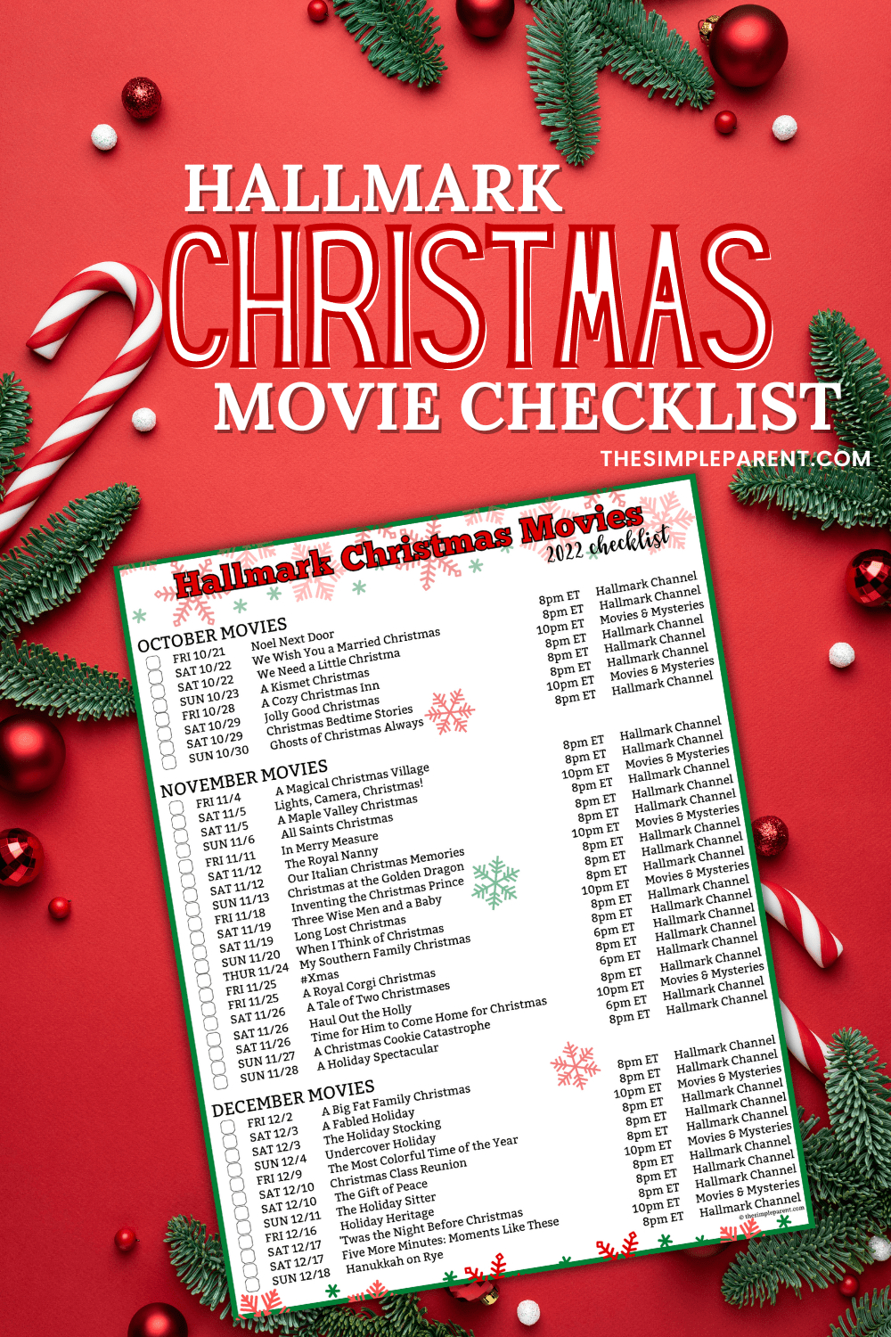 Free 2024 Printable Hallmark Christmas Movie Schedule pertaining to Hallmark Christmas Movies 2024 Schedule Printable List