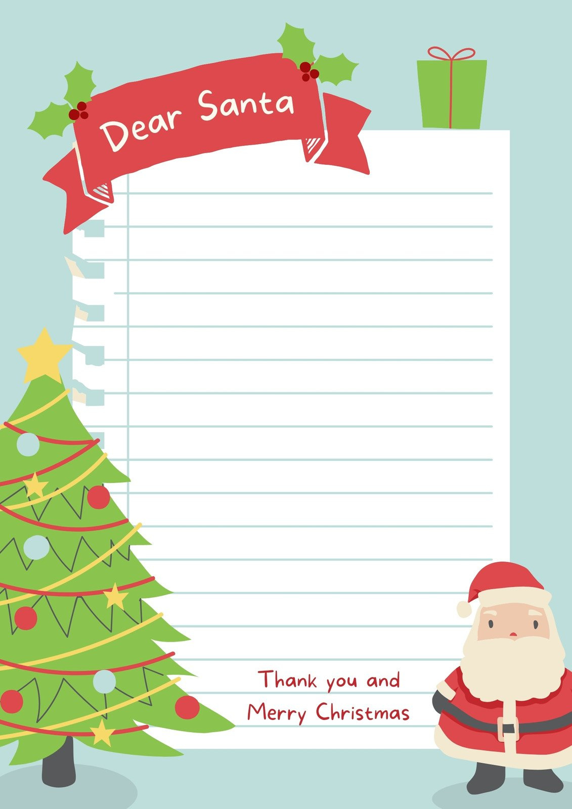 Free And Customizable Christmas Letter Templates | Canva for Printable Christmas Letter Template