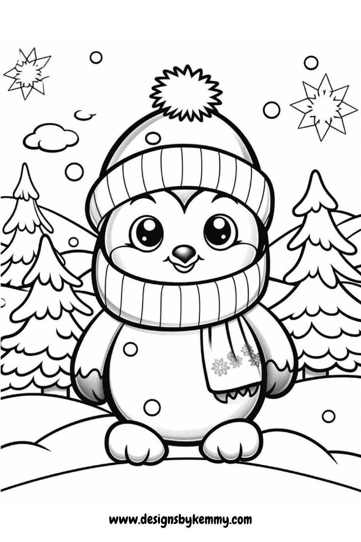 Free Christmas Animal Coloring Pages | Cute Animals Coloring Pages with Free Printable Christmas Colouring Sheets