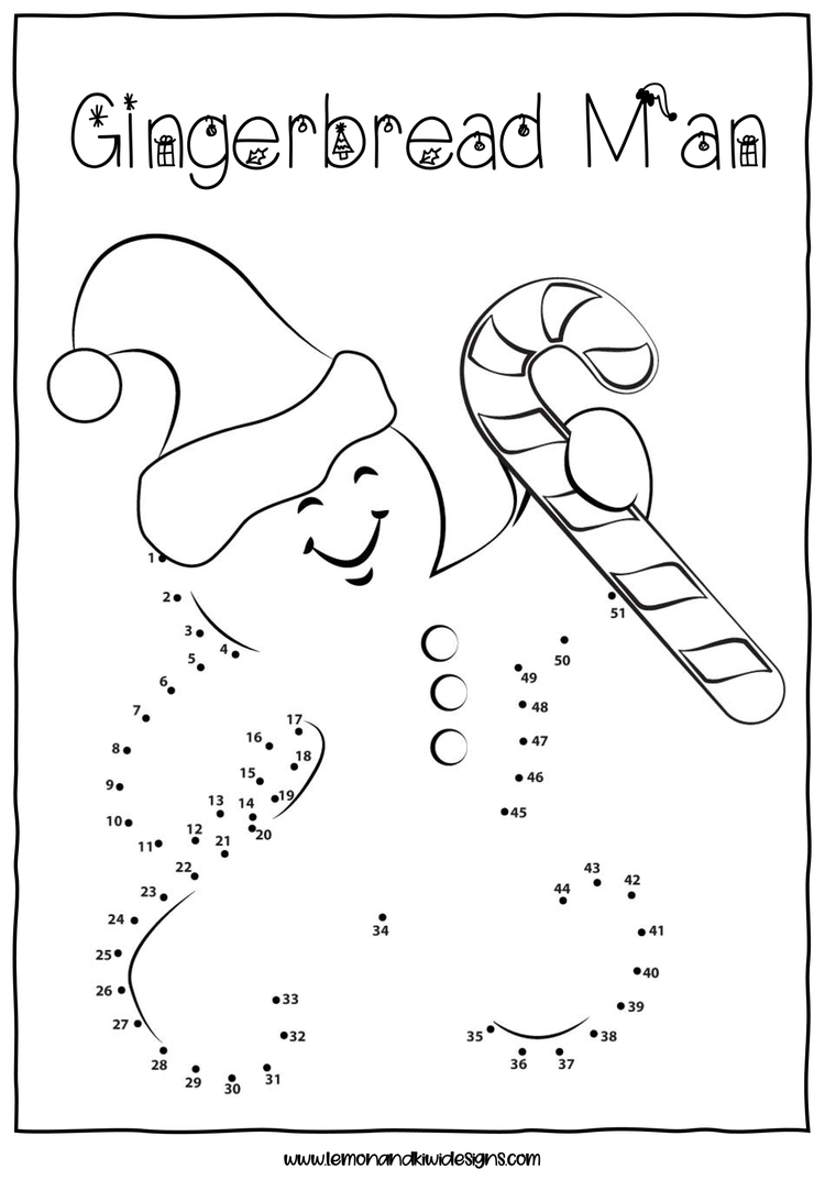 Free Christmas Connect The Dots Worksheets in Christmas Connect The Dots Printable