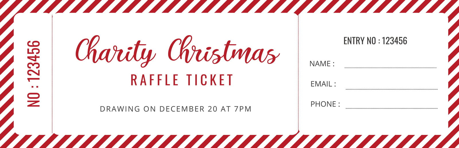 Free Christmas Ticket Templates To Edit And Print | Canva for Free Printable Christmas Ticket Template