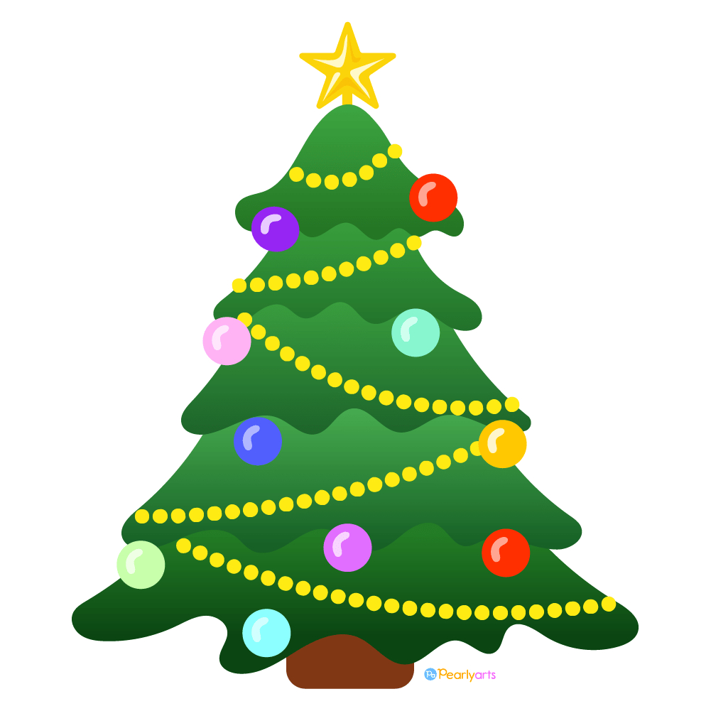 Free Christmas Tree Clipart (Royalty-Free) | Pearly Arts in Christmas Free Clip Art Printable