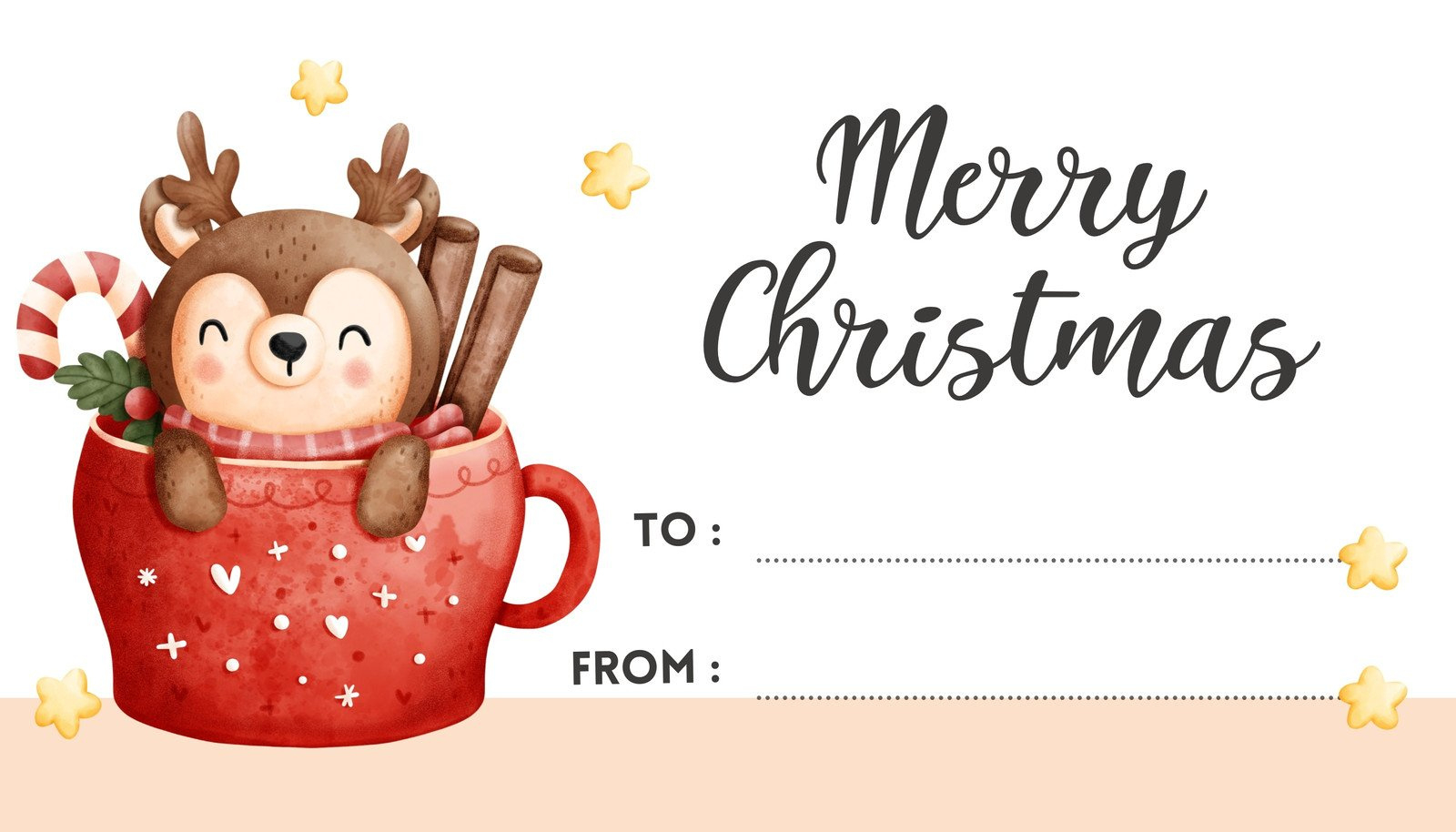 Free Custom Printable Christmas Tag Templates | Canva for Merry Christmas Tag Printable