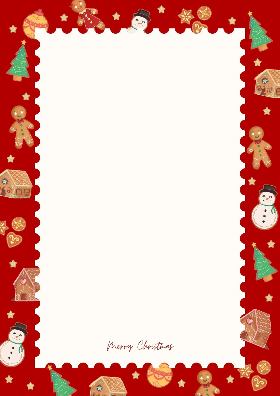 Free Customizable Christmas Page Border Templates | Canva in Christmas Border Paper Printable