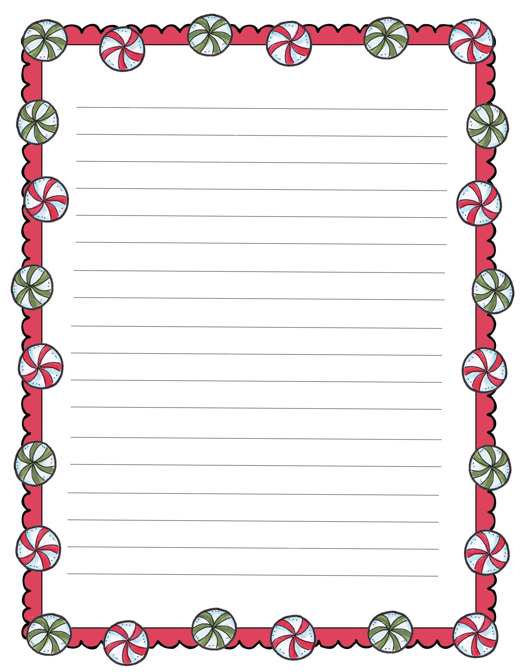 Free Printable Christmas Anyhow Letterhead throughout Free Printable Christmas Stationary