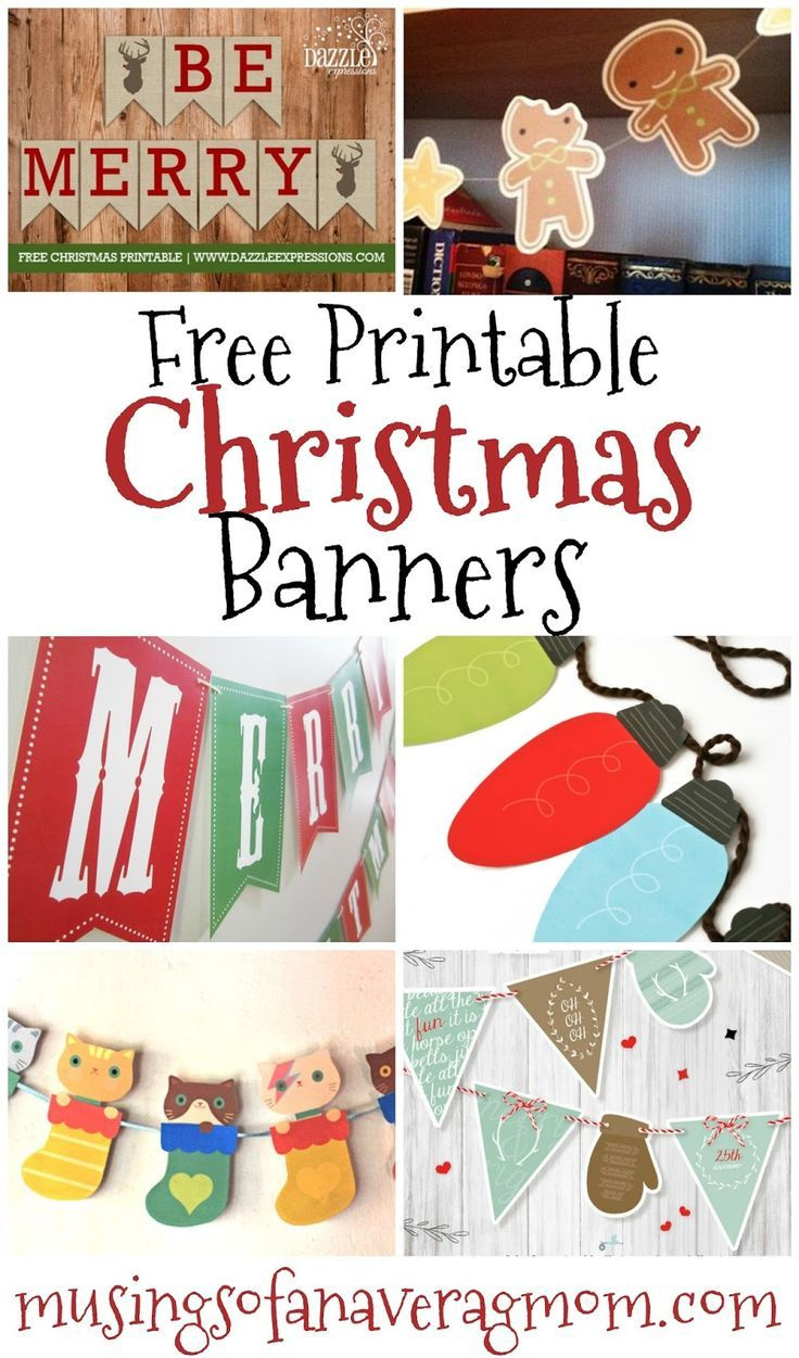 Free Printable Christmas Banners inside Free Printable Christmas Banner